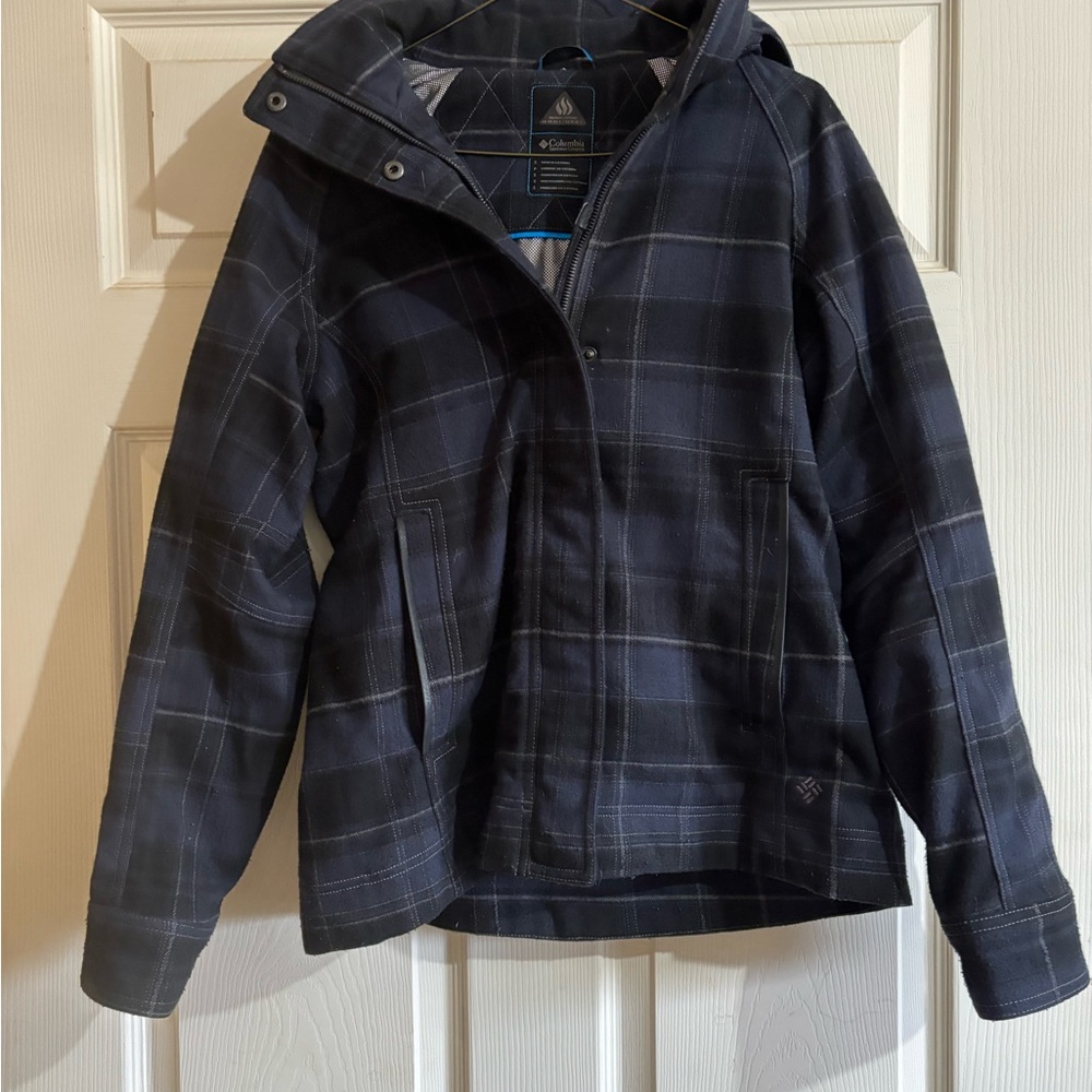 Columbia Black Plaid Women's Jacket